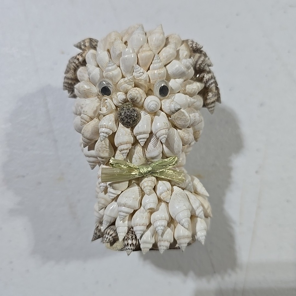 Sea Shell Dog‎ Figure ~ 3.25" Tall Made in Philippines